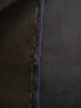 Лён черный для пиджаков и костюмов продублированный батистом  Jil Sander Италия арт: JS-996